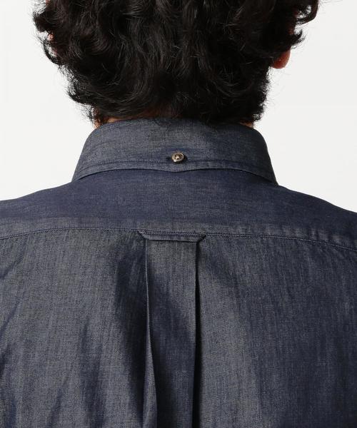 green label relaxing（グリーンレーベルリラクシング）の「SC ドレスシャンブレー ボタンダウン シャツ ◆（シャツ/ブラウス・メンズ・ネイビー/コバルトブルー・LARGE/X-LARGE/MEDIUM/X-SMALL/SMALL）」の7枚目の写真