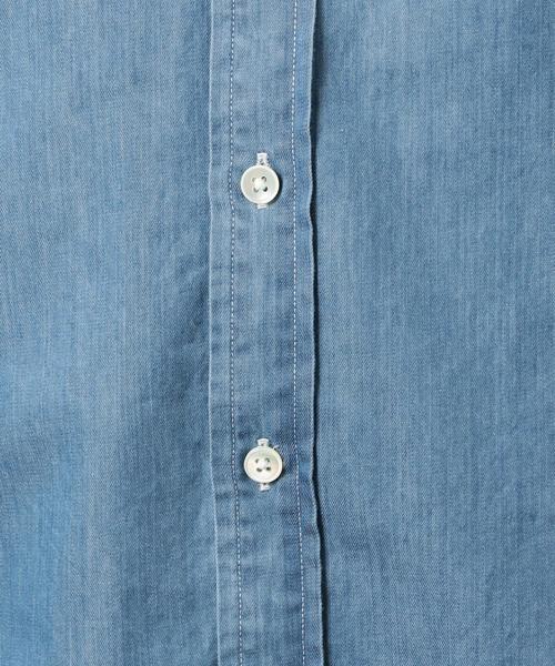 green label relaxing（グリーンレーベルリラクシング）の「SC ドレスシャンブレー ボタンダウン シャツ ◆（シャツ/ブラウス・メンズ・ネイビー/コバルトブルー・LARGE/X-LARGE/MEDIUM/X-SMALL/SMALL）」の9枚目の写真