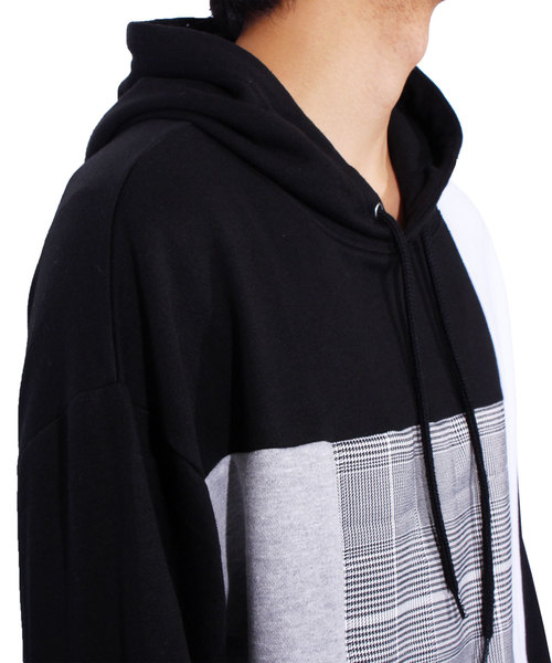 ８(eight)（エイト）の「切替 プルオーバー パーカー スウェット（パーカー・メンズ・ホワイト/ブラック・MEDIUM/LARGE）」の21枚目の写真