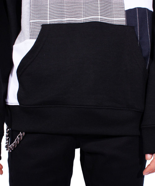 ８(eight)（エイト）の「切替 プルオーバー パーカー スウェット（パーカー・メンズ・ホワイト/ブラック・MEDIUM/LARGE）」の16枚目の写真