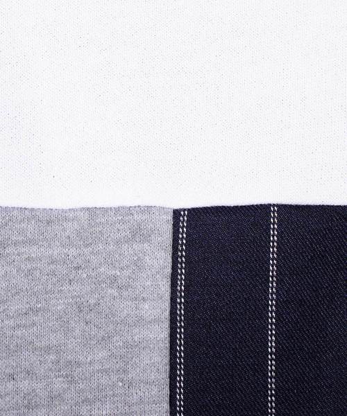 ８(eight)（エイト）の「切替 プルオーバー パーカー スウェット（パーカー・メンズ・ホワイト/ブラック・MEDIUM/LARGE）」の11枚目の写真