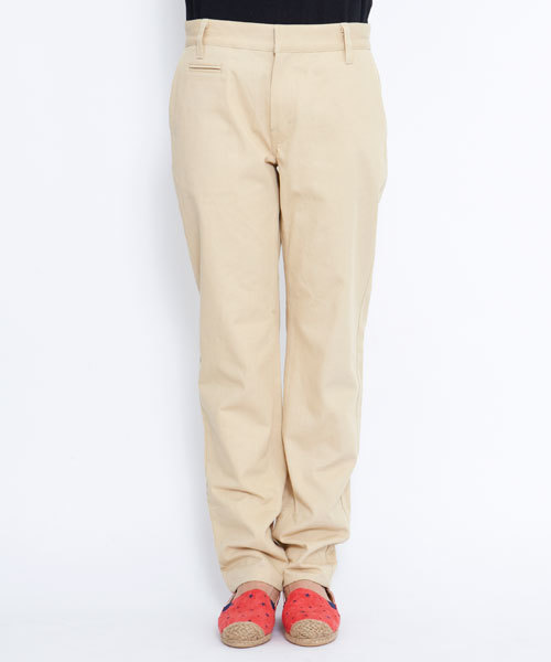 X-girl(エックスガール)の「TAPERED TWILL PANTS(カーゴパンツ・レディース・ブラック/ベージュ/ピンク/グリーン/ネイビー/ライトブルー・0/1/2)」の2枚目の写真