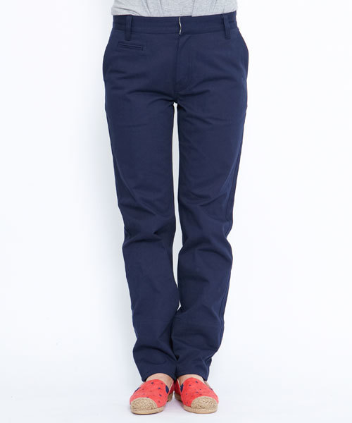 X-girl(エックスガール)の「TAPERED TWILL PANTS(カーゴパンツ・レディース・ブラック/ベージュ/ピンク/グリーン/ネイビー/ライトブルー・0/1/2)」の5枚目の写真