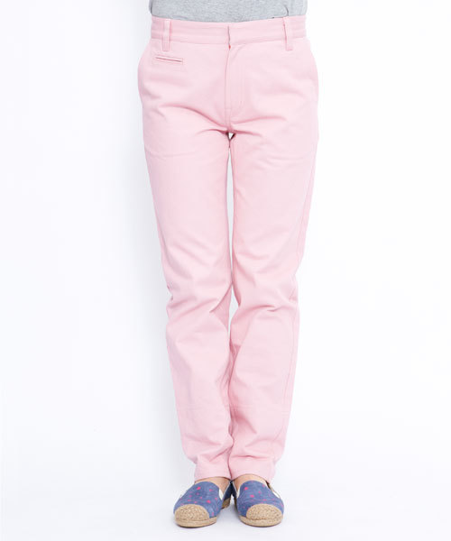 X-girl(エックスガール)の「TAPERED TWILL PANTS(カーゴパンツ・レディース・ブラック/ベージュ/ピンク/グリーン/ネイビー/ライトブルー・0/1/2)」の6枚目の写真