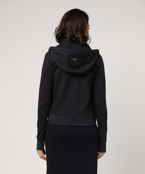 UNDER ARMOUR（アンダーアーマー）の「レディース ライフスタイルパーカー / スペーサーフルジップ（パーカー・レディース・ブラック・S/M/L/XL）」の4枚目の写真