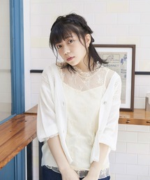 OLIVE des OLIVE | ケーブルいろんな釦カーディガン(カーディガン/ボレロ)