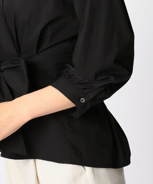 NARACAMICIE(ナラカミーチェ)の「カシュクールボリューム七分袖ブラウス(シャツ/ブラウス・レディース・ブラック・MEDIUM/X-LARGE)」の10枚目の写真