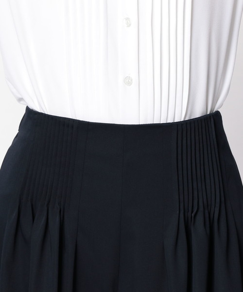 NARACAMICIE（ナラカミーチェ）の「ピンタックワイドパンツ（その他パンツ・レディース・ネイビー/ブラウン/グレー・MEDIUM）」の9枚目の写真