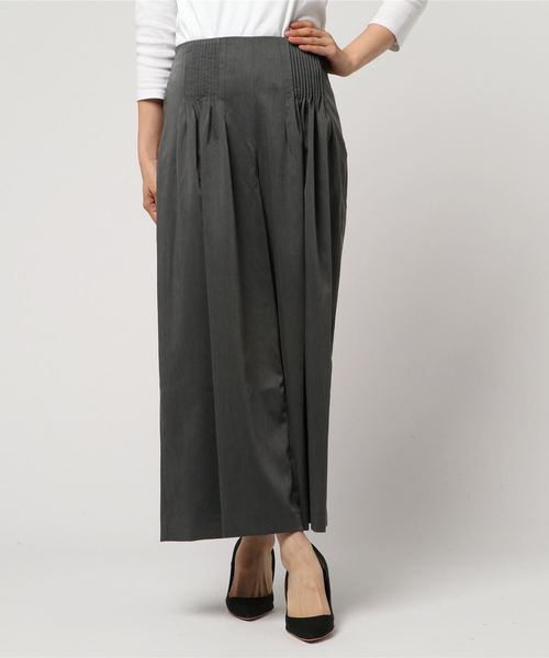 NARACAMICIE（ナラカミーチェ）の「ピンタックワイドパンツ（その他パンツ・レディース・ネイビー/ブラウン/グレー・MEDIUM）」の18枚目の写真