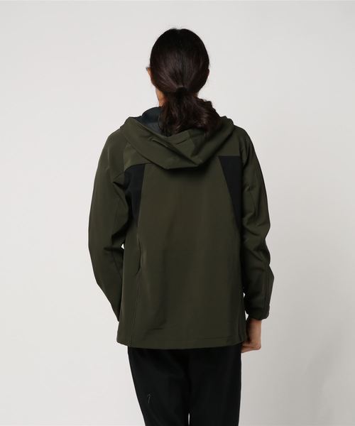 H.I.P. by SOLIDO ブラック　ハイストレッチ ナイロンパーカー H.I.P. by SOLIDO ブラック ハイストレッチ ナイロンパーカー