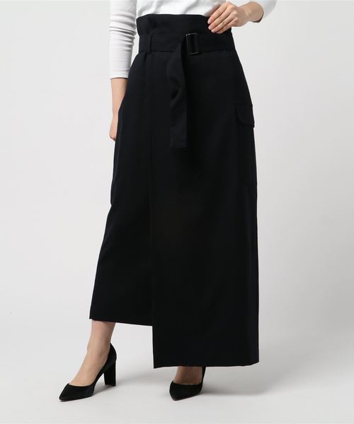 ZUCCa（ズッカ）の「キュプラウールサージ（スカート）」 - WEAR 