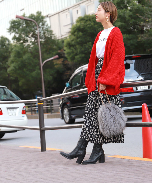 coca（coca）（コカ）の「上品花柄ロング丈プリーツスカート（スカート・レディース・ネイビー/ホワイト・ONE SIZE）」の18枚目の写真