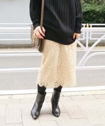 レースタイトスカート◆