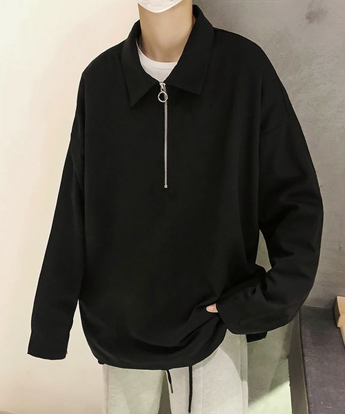 neos（ネオス）の「【neos -addictive design-】ビッグシルエット ハーフジップ アノラックシャツ（シャツ/ブラウス・メンズ・ブラック/ネイビー/グレー/ワインレッド/モカ・MEDIUM/LARGE）」の7枚目の写真