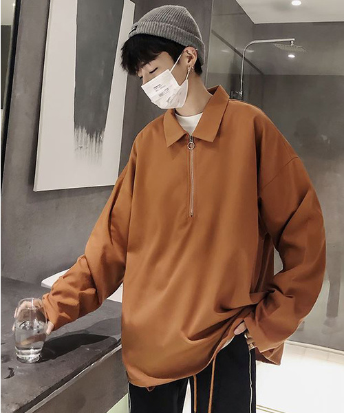 neos（ネオス）の「【neos -addictive design-】ビッグシルエット ハーフジップ アノラックシャツ（シャツ/ブラウス・メンズ・ブラック/ネイビー/グレー/ワインレッド/モカ・MEDIUM/LARGE）」の18枚目の写真