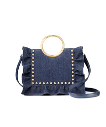 ケイトスペード　ホワイトロックロードジャミー　ショルダーバック　デニム　スタッズ ケイトスペード ホワイトロックロードジャミー ショルダーバック