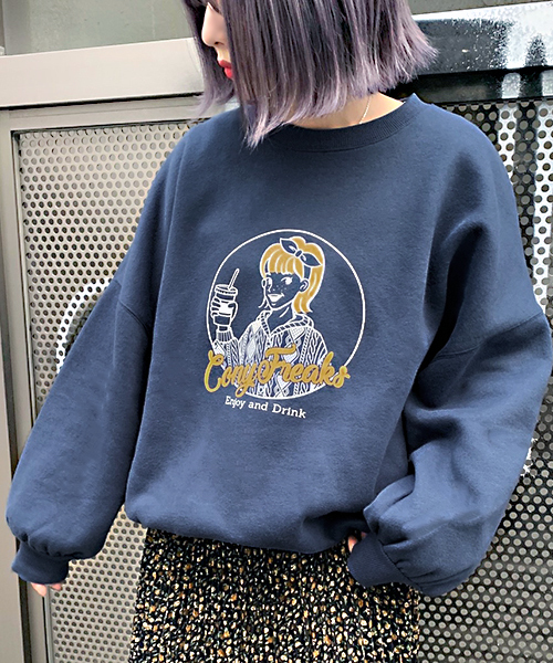 apres jour（アプレジュール）の「CONYプリントスウェット【ZOZOTOWN限定アイテム】（スウェット・レディース・ベージュ/ネイビー/オフホワイト・フリー）」の18枚目の写真