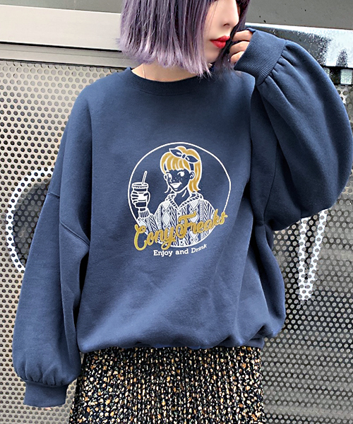 apres jour（アプレジュール）の「CONYプリントスウェット【ZOZOTOWN限定アイテム】（スウェット・レディース・ベージュ/ネイビー/オフホワイト・フリー）」の14枚目の写真