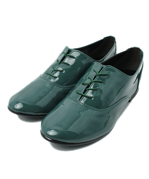 SENSE OF PLACE by URBAN RESEARCH(センスオブプレイスバイアーバンリサーチ)の「エナメルレースUPシューズ (その他シューズ・レディース・ネイビー/ブラック/ベージュ/グリーン/イエロー/ブロンズ・37/36/38)」の1枚目の写真