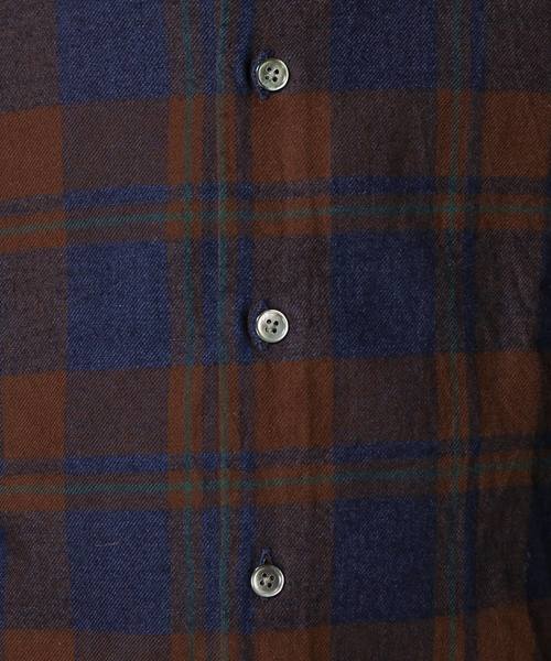 417 EDIFICE（フォーワンセブンエディフィス）の「INDIGO レギュラーシャツ（シャツ/ブラウス・メンズ・カーキ/ウッド・SMALL/MEDIUM/LARGE/X-LARGE）」の4枚目の写真