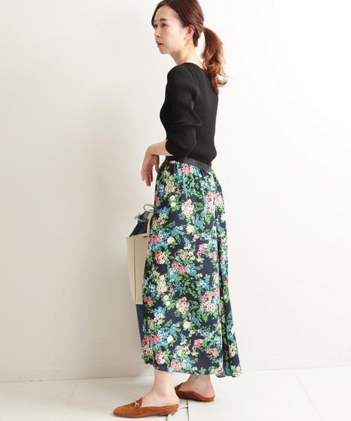 IENA - ☆*mayco*☆❄RIBボートネックプルオーバー&amp;サテンカーゴパンツ34 シャイニーサテンカーゴパンツ｜J'aDoRe JUN ONLINE OUTLET