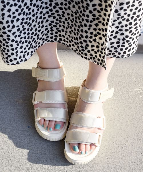 SHAKA（シャカ）の「SHAKA:【SHIPS別注】 NEO BUNGY◇（サンダル・レディース・オフホワイト/ブラック/ブラウン・50/60/70）」の18枚目の写真