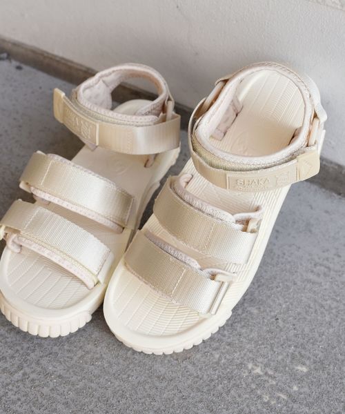 SHAKA（シャカ）の「SHAKA:【SHIPS別注】 NEO BUNGY◇（サンダル・レディース・オフホワイト/ブラック/ブラウン・50/60/70）」の21枚目の写真