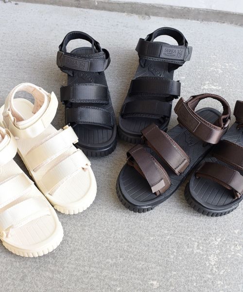SHAKA（シャカ）の「SHAKA:【SHIPS別注】 NEO BUNGY◇（サンダル・レディース・オフホワイト/ブラック/ブラウン・50/60/70）」の6枚目の写真