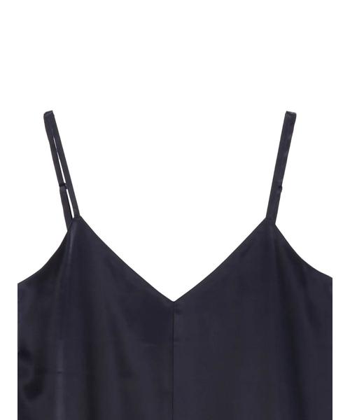 YECCA VECCA（イェッカヴェッカ）の「・サテンキャミワンピ-ス（ワンピース・レディース・ベージュ/ネイビー・FREE）」の10枚目の写真