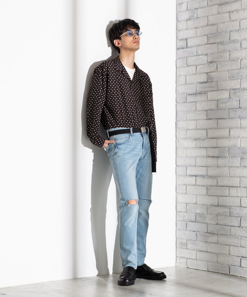 WEGO(ウィゴー)の「WEGO/総柄開襟ポプリンシャツ(シャツ/ブラウス・メンズ・その他1/その他2/その他3・MEDIUM/LARGE)」の5枚目の写真