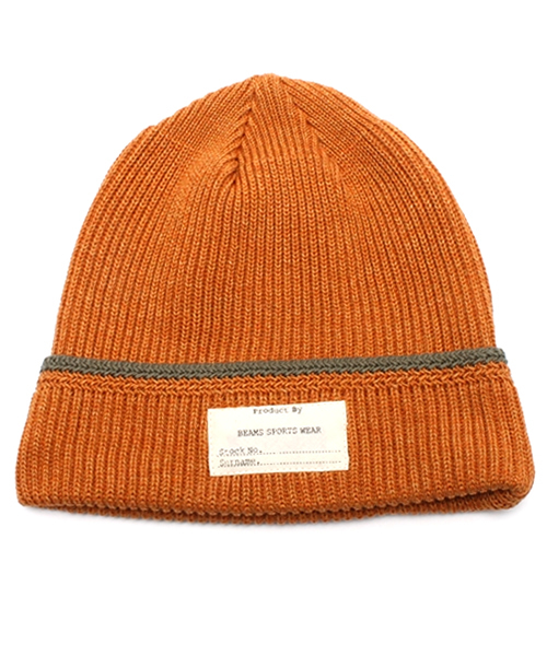 BEAMS(ビームス)の「BEAMS / ミリタリー ライン ワッチキャップ(ニットキャップ/ビーニー・メンズ・グレー/チャコールグレー/オレンジ/グリーン/ネイビー・ONE SIZE)」の15枚目の写真
