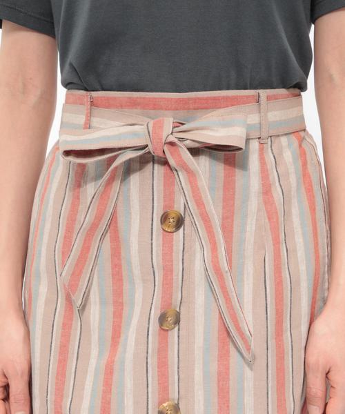 LAKOLE（ラコレ）の「コットンリネンイージースカート / LAKOLE（スカート・レディース・ブラック/ベージュ/ライトブラウン・SMALL/MEDIUM）」の13枚目の写真