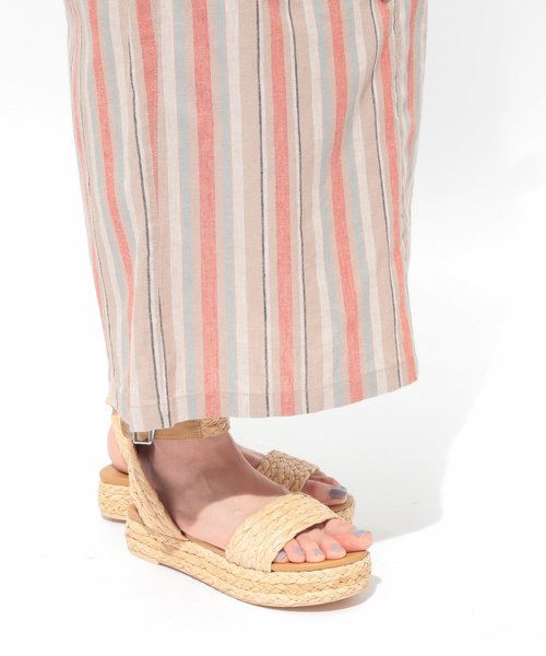 LAKOLE（ラコレ）の「コットンリネンイージースカート / LAKOLE（スカート・レディース・ブラック/ベージュ/ライトブラウン・SMALL/MEDIUM）」の5枚目の写真