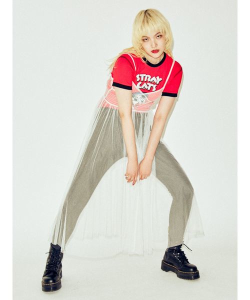 jouetie（ジュエティ）の「ランジェリーチュールワンピース（ワンピース・レディース・ブラック/オフホワイト/ピンク/ライトグリーン・MEDIUM）」の5枚目の写真