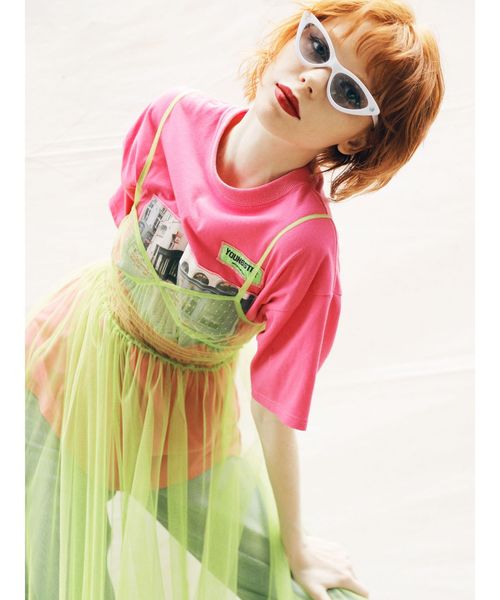 jouetie（ジュエティ）の「ランジェリーチュールワンピース（ワンピース・レディース・ブラック/オフホワイト/ピンク/ライトグリーン・MEDIUM）」の18枚目の写真