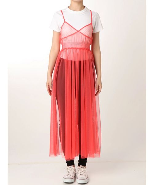 jouetie（ジュエティ）の「ランジェリーチュールワンピース（ワンピース・レディース・ブラック/オフホワイト/ピンク/ライトグリーン・MEDIUM）」の8枚目の写真