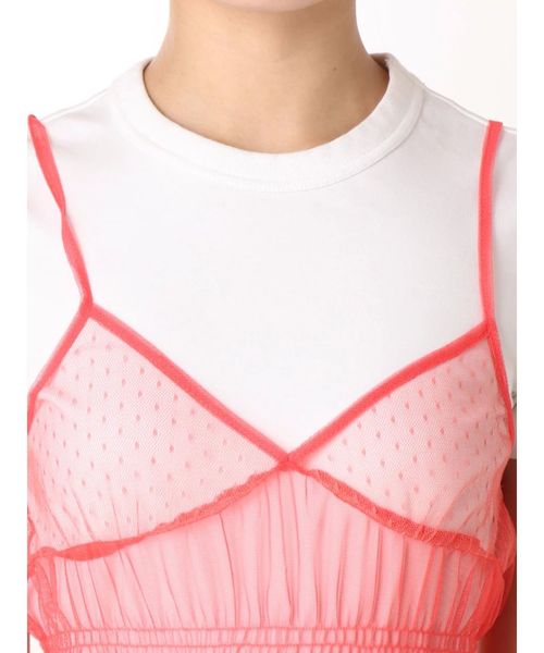 jouetie（ジュエティ）の「ランジェリーチュールワンピース（ワンピース・レディース・ブラック/オフホワイト/ピンク/ライトグリーン・MEDIUM）」の21枚目の写真