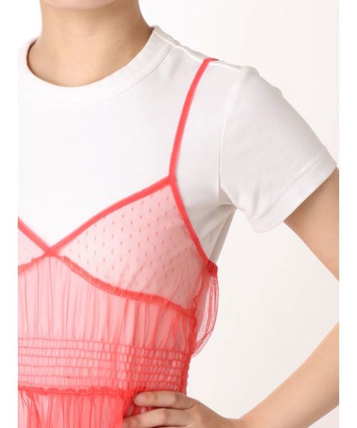 jouetie（ジュエティ）の「ランジェリーチュールワンピース（ワンピース・レディース・ブラック/オフホワイト/ピンク/ライトグリーン・MEDIUM）」の17枚目の写真