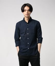 【Request】綿麻  7分袖シャツ ストレッチ