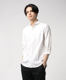 【Request】綿麻 7分袖シャツ ストレッチ