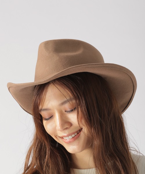 BAYFLOW(ベイフロー)の「フェルトハット(ハット・レディース・ブラウン系その他/ライトベージュ・FREE)」の2枚目の写真