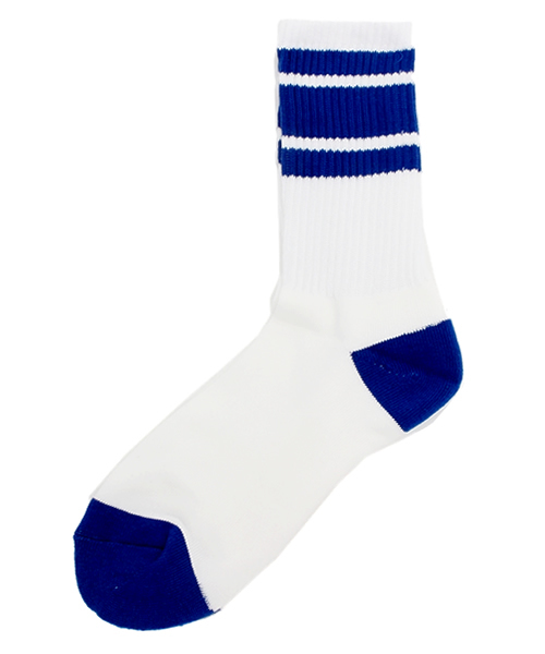 WEGO（ウィゴー）の「WEGO/リブラインソックス（ソックス/靴下・メンズ・ブルー/レッド/ホワイト/ブラック・FREE）」の3枚目の写真