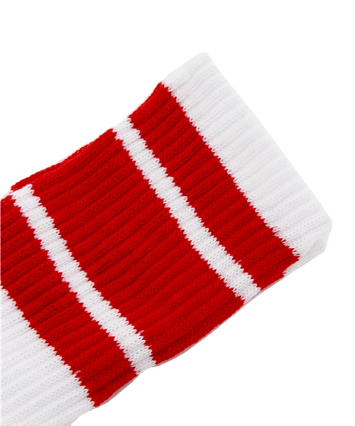 WEGO（ウィゴー）の「WEGO/リブラインソックス（ソックス/靴下・メンズ・ブルー/レッド/ホワイト/ブラック・FREE）」の6枚目の写真