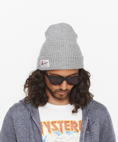HYSTERIC GLAMOUR（ヒステリックグラマー）の「ミックスヤーンワッチキャップ（ニットキャップ/ビーニー・レディース・レッド/ブルー/ネイビー/トップグレー・FREE）」の2枚目の写真