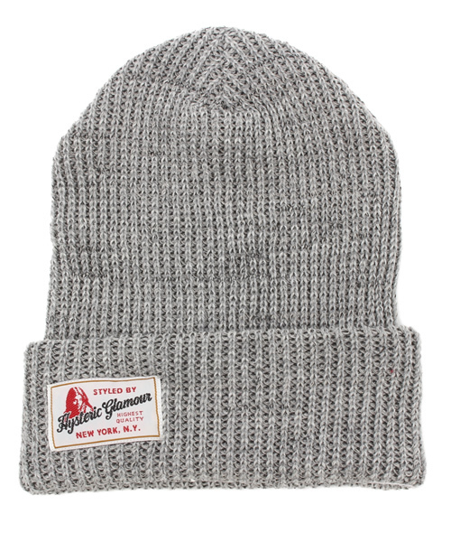 HYSTERIC GLAMOUR（ヒステリックグラマー）の「ミックスヤーンワッチキャップ（ニットキャップ/ビーニー・レディース・レッド/ブルー/ネイビー/トップグレー・FREE）」の6枚目の写真