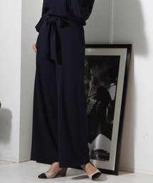 アウトポケットストレートワイドパンツ