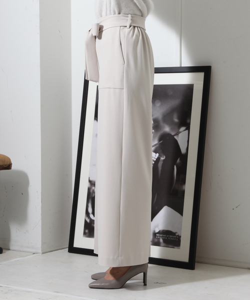 Tiara（ティアラ）の「アウトポケットストレートワイドパンツ（その他パンツ・レディース・ネイビー/グレー系その他/ブラック・S/M）」の5枚目の写真