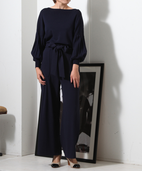 Tiara（ティアラ）の「アウトポケットストレートワイドパンツ（その他パンツ・レディース・ネイビー/グレー系その他/ブラック・S/M）」の12枚目の写真