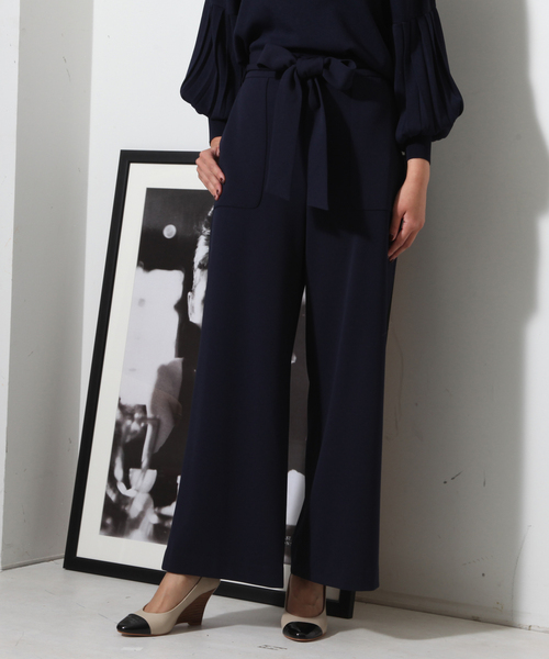 Tiara（ティアラ）の「アウトポケットストレートワイドパンツ（その他パンツ・レディース・ネイビー/グレー系その他/ブラック・S/M）」の13枚目の写真