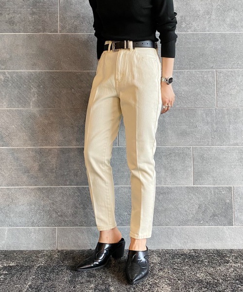 PAGEBOY(ページボーイ)の「ドレスジーンズ(デニムパンツ・レディース・ライトブルー/インディゴブルー/ブルー/ライトベージュ/ダークインディゴブルー/ブラック系その他・28inch/24inch/25inch/26inch/27inch)」の3枚目の写真